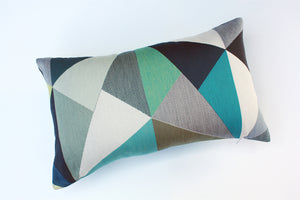 Maharam Paul Smith Angles Aquamarine pillow Jaspid studio