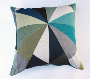 Maharam Paul Smith Angles Aquamarine pillow Jaspid studio