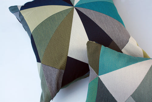 Maharam Paul Smith Angles Aquamarine pillow Jaspid studio