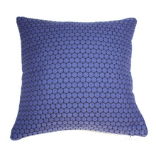 Load image into Gallery viewer, Designtex Loop to Loop Blueberry retro pillow Jaspid Studio