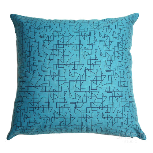 Designtex Draft Cerulean Pillow Jaspid Studio