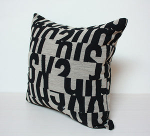 Kvadrat Letters Taupe Pillow Jaspid studio