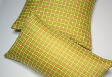 Load image into Gallery viewer, Maharam Bright Grid Hi Lite Pillow Jaspid studio