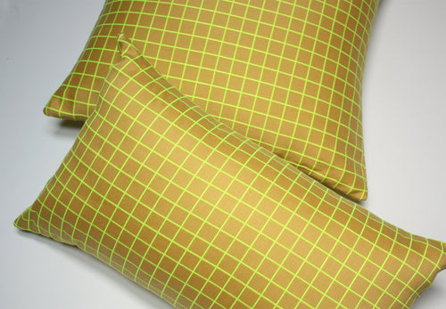 Maharam Bright Grid Hi Lite Pillow Jaspid studio