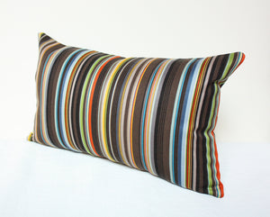 Maharam Paul Smith Ottoman Stripe Cocoa pillow Jaspid studio