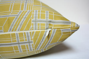 Nest citron yellow pillow Jaspid studio