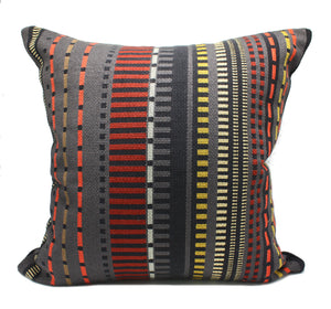 Maharam Paul Smith Point Slate and Black pillow
