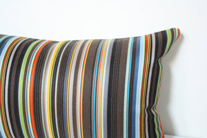 Maharam Paul Smith Ottoman Stripe Cocoa pillow Jaspid studio
