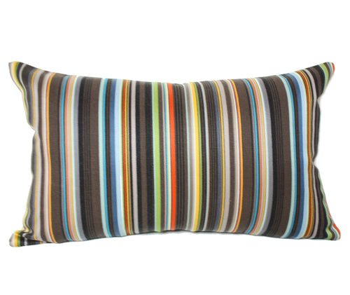 Maharam Paul Smith Ottoman Stripe Cocoa pillow Jaspid studio