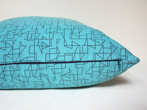 Designtex Draft Cerulean Pillow Jaspid Studio