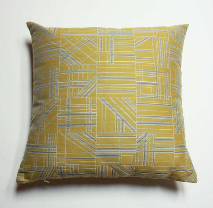 Nest citron yellow pillow Jaspid studio
