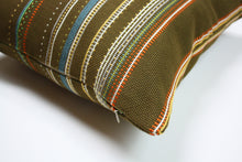 Load image into Gallery viewer, Maharam Paul Smith Point Peat and mandarin Pillow