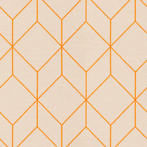 cube crush pillow orange