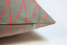 Cargar imagen en el visor de la galería, Maharam Bright Angle Flamingo Pillow Jaspid studio