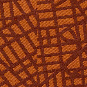 Luna textile, Red Orange Urban Grid Pillow Jaspid Studio