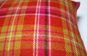 Maharam plaid Sunset Pillow Jaspid studio