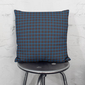 bright grid pillow
