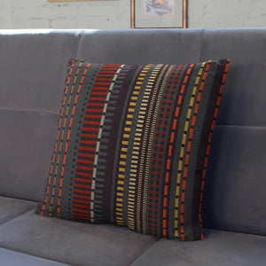 Maharam Paul Smith Point Slate and Black pillow