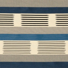 Cargar imagen en el visor de la galería, Knoll Ikat Stripe Atlantic Pillow Jaspid Studio