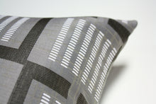 Load image into Gallery viewer, Designtex Urban grid Coal Pillow Jaspid Studio