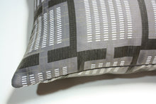 Load image into Gallery viewer, Designtex Urban grid Coal Pillow Jaspid Studio