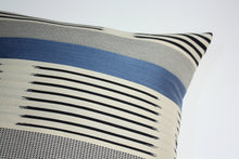 Cargar imagen en el visor de la galería, Knoll Ikat Stripe Atlantic Pillow Jaspid Studio