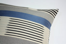 Load image into Gallery viewer, Knoll Ikat Stripe Atlantic Pillow Jaspid Studio