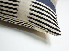 Load image into Gallery viewer, Knoll Ikat Stripe Atlantic Pillow