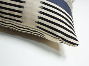 Knoll Ikat Stripe Atlantic Pillow