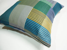 Load image into Gallery viewer, maharam assembled check pillow 