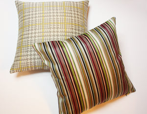 Maharam Paul Smith Modulating Stripe pillow Jaspid studio