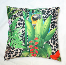 Load image into Gallery viewer, Tropical Jungle Pillow Cover Jaspid Studio