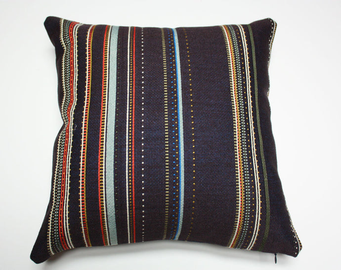 Maharam Paul Smith Point Black and Coral pillow