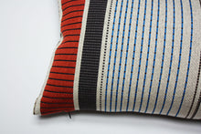Load image into Gallery viewer, Maharam Paul Smith Point Ivory and Ember pillow
