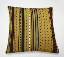 Cargar imagen en el visor de la galería, Maharam Paul Smith Point Gold and Black pillow Jaspid studio
