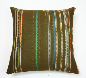 Maharam Paul Smith Point Peat and mandarin Pillow Jaspid studio