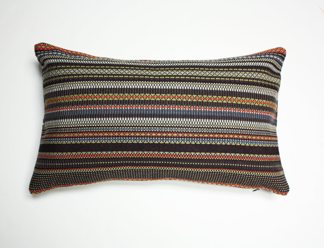 Maharam Paul Smith Point Slate and Khaki pillow Jaspid studio