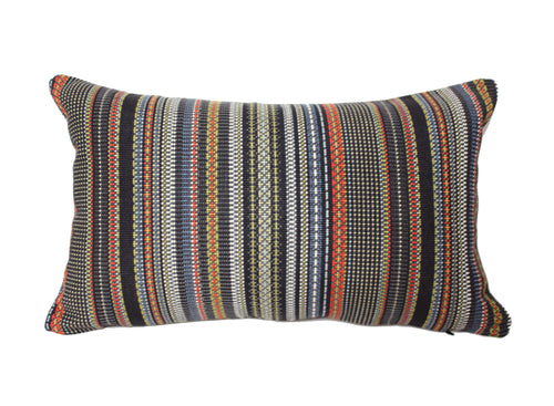 Maharam Paul Smith Point Slate and Khaki pillow Jaspid studio