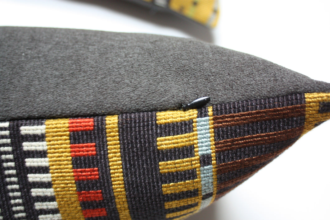 maharam point slate pillow