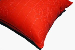 Maharam Layers Park Poppy Melon Pillow Jaspid studio