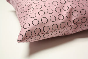 Maharam Repeat Dot Pink or Brown Pillow Jaspid studio